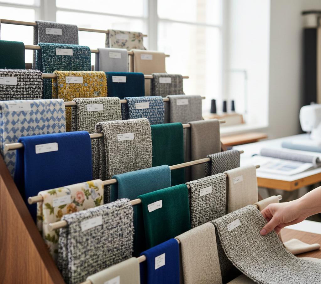 Premium fabric samples collection